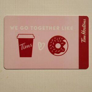 2019 Tim Hortons Gift Card LOVE Valentine's Day